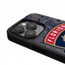 Florida Panthers Keyscaper Paisley iPhone Magnetic Bump Case - Black