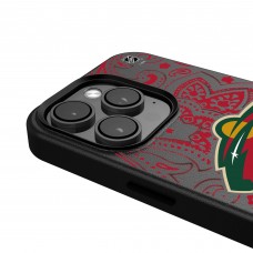 Minnesota Wild Keyscaper Black Paisley iPhone Magnetic Bump Case