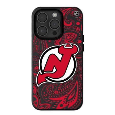 New Jersey Devils Keyscaper Black Paisley iPhone Magnetic Bump Case