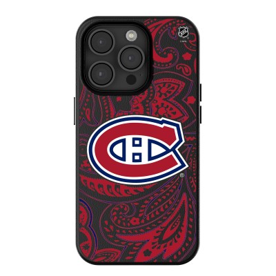 Montreal Canadiens Keyscaper Black Paisley iPhone Magnetic Bump Case