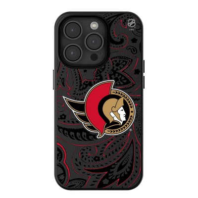 Ottawa Senators Keyscaper Black Paisley iPhone Magnetic Bump Case