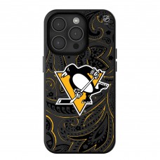 Pittsburgh Penguins Keyscaper Black Paisley iPhone Magnetic Bump Case