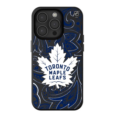 Toronto Maple Leafs Keyscaper Black Paisley iPhone Magnetic Bump Case