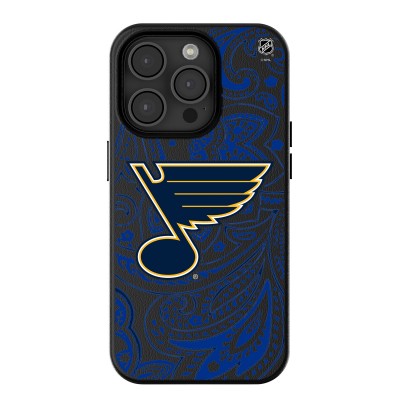 St. Louis Blues Keyscaper Paisley iPhone Magnetic Bump Case - Black