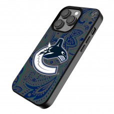 Vancouver Canucks Keyscaper Black Paisley iPhone Magnetic Bump Case