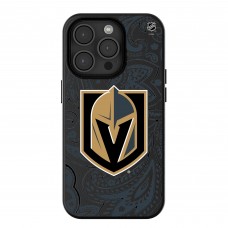 Vegas Golden Knights Keyscaper Black Paisley iPhone Magnetic Bump Case