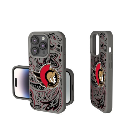 Ottawa Senators Keyscaper Gray Paisley Soft Touch iPhone Case