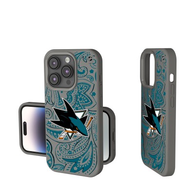 San Jose Sharks Keyscaper Gray Paisley Soft Touch iPhone Case