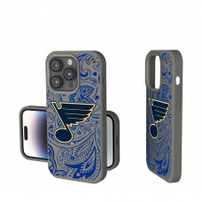 St. Louis Blues Keyscaper Paisley Soft Touch iPhone Case - Gray