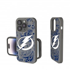 Tampa Bay Lightning Keyscaper Gray Paisley Soft Touch iPhone Case