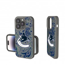 Vancouver Canucks Keyscaper Gray Paisley Soft Touch iPhone Case