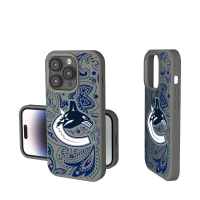 Vancouver Canucks Keyscaper Gray Paisley Soft Touch iPhone Case