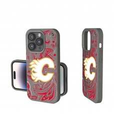 Calgary Flames Keyscaper Gray Paisley Soft Touch iPhone Case