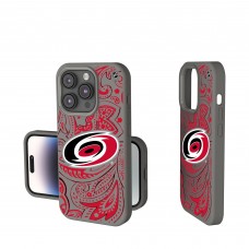 Carolina Hurricanes Keyscaper Gray Paisley Soft Touch iPhone Case