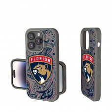 Florida Panthers Keyscaper Paisley Soft Touch iPhone Case - Gray