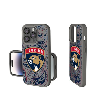 Florida Panthers Keyscaper Paisley Soft Touch iPhone Case - Gray
