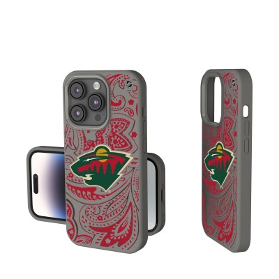 Minnesota Wild Keyscaper Gray Paisley Soft Touch iPhone Case