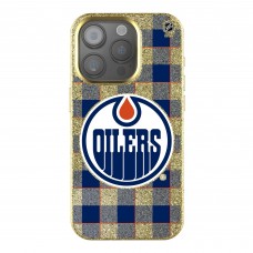 Edmonton Oilers Keyscaper Plaid Bling iPhone Case