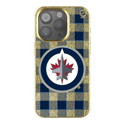 Winnipeg Jets Keyscaper Plaid Bling iPhone Case