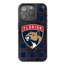 Florida Panthers Keyscaper Plaid Bling iPhone Case