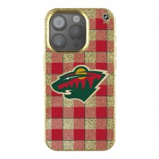 Minnesota Wild Keyscaper Plaid Bling iPhone Case