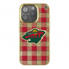 Minnesota Wild Keyscaper Plaid Bling iPhone Case