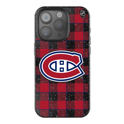 Montreal Canadiens Keyscaper Plaid Bling iPhone Case