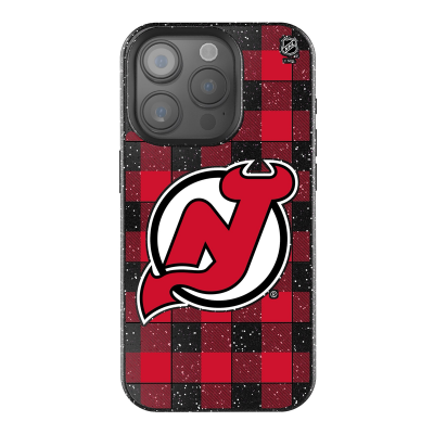 New Jersey Devils Keyscaper Plaid Bling iPhone Case