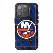 New York Islanders Keyscaper Plaid Bling iPhone Case