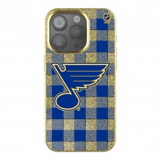 St. Louis Blues Keyscaper Plaid Bling iPhone Case