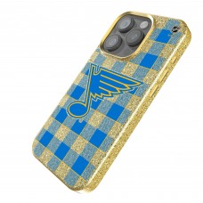 St. Louis Blues Keyscaper Plaid Bling iPhone Case