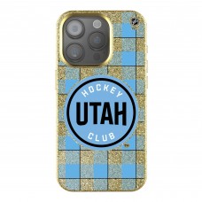 NHL Utah Keyscaper Plaid Bling iPhone Case