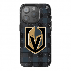 Vegas Golden Knights Keyscaper Plaid Bling iPhone Case