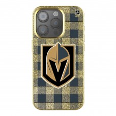 Vegas Golden Knights Keyscaper Plaid Bling iPhone Case