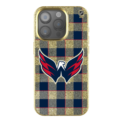 Washington Capitals Keyscaper Plaid Bling iPhone Case