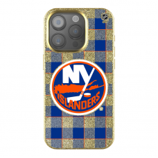 New York Islanders Keyscaper Plaid Bling iPhone Case
