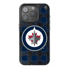 Winnipeg Jets Keyscaper Plaid Bling iPhone Case