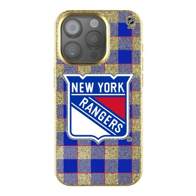 New York Rangers Keyscaper Plaid Bling iPhone Case