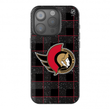 Ottawa Senators Keyscaper Plaid Bling iPhone Case