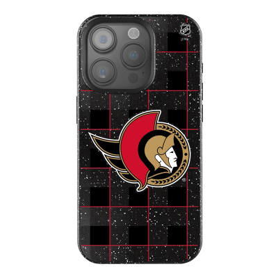 Ottawa Senators Keyscaper Plaid Bling iPhone Case