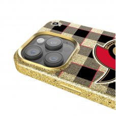 Ottawa Senators Keyscaper Plaid Bling iPhone Case