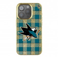 San Jose Sharks Keyscaper Plaid Bling iPhone Case San Jose Sharks Keyscaper Plaid Bling iPhone Case