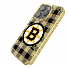 Boston Bruins Keyscaper Plaid Bling iPhone Case Boston Bruins Keyscaper Plaid Bling iPhone Case
