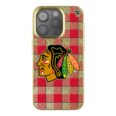 Chicago Blackhawks Keyscaper Plaid Bling iPhone Case
