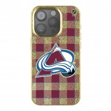Colorado Avalanche Keyscaper Plaid Bling iPhone Case