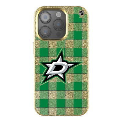 Dallas Stars Keyscaper Plaid Bling iPhone Case