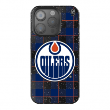 Edmonton Oilers Keyscaper Plaid Bling iPhone Case