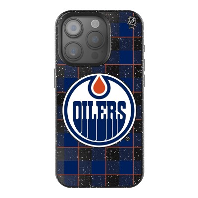 Edmonton Oilers Keyscaper Plaid Bling iPhone Case