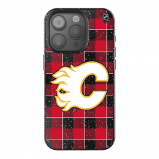 Calgary Flames Keyscaper Plaid Bling iPhone Case