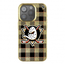 Anaheim Ducks Keyscaper Plaid Bling iPhone Case